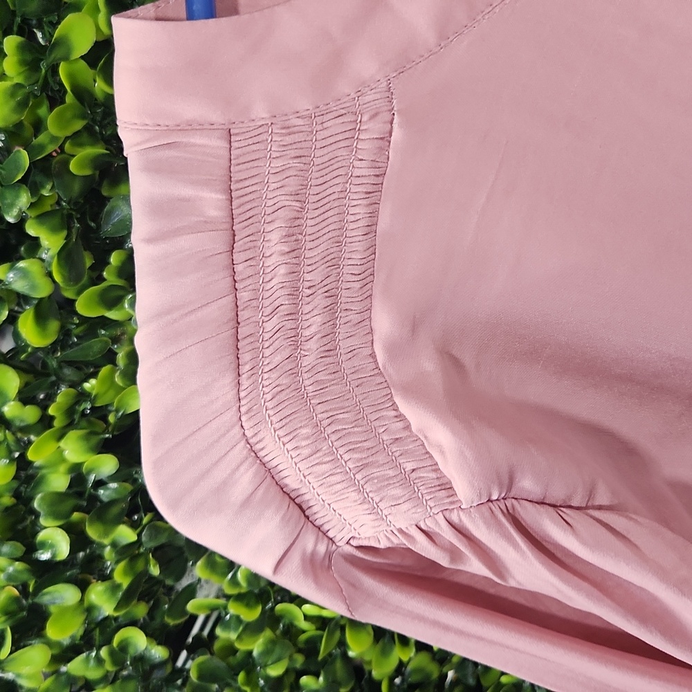 Loft Pastel Pink Long Sleeve Shirt Size Large - Picture 8 of 10